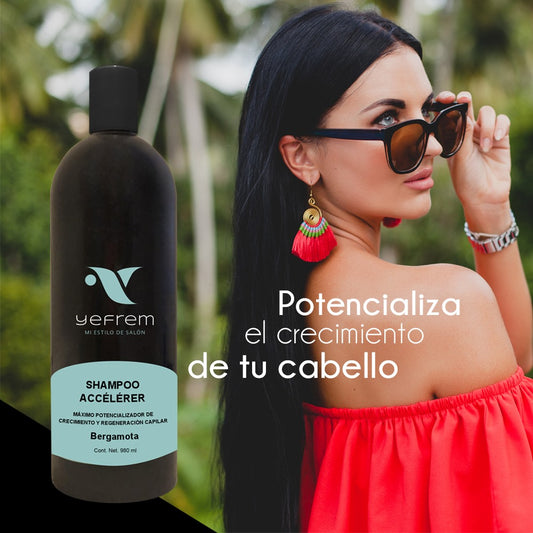 SHAMPOO ACCELERER - MÁXIMO POTENCIALIZADOR DE CRECIMIENTO Y REGENERACIÓN CAPILAR